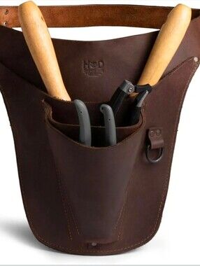 Leather Florist Hand Crafted Tool Belt Adjustable Gardening Crafts Men Women